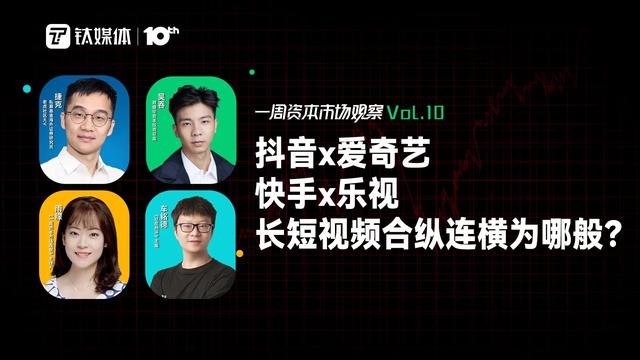 抖音x爱奇艺、快手x乐视，长短视频合纵连横为哪般？｜一周资本市场观察