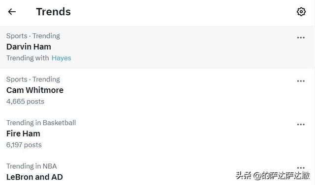 哈姆成全美热搜，湖人连续输掉，詹姆斯和戴维斯都表示不满
