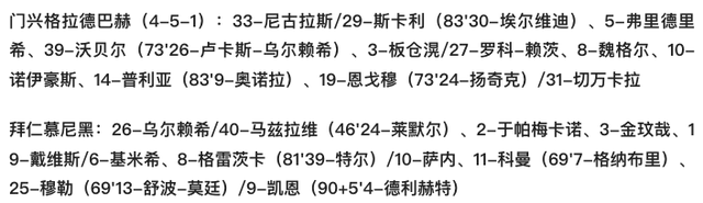 德甲-特尔替补献绝杀萨内破门 基米希助攻双响 拜仁客场2-1逆转门兴