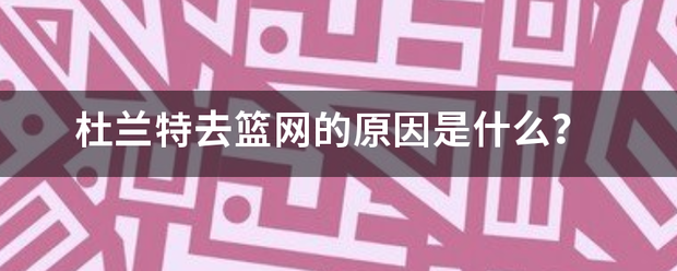 杜兰特去篮网的原因是什么？